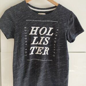 VTG Hollister Spellout Logo California Beach Surf Ocean Thin Tee